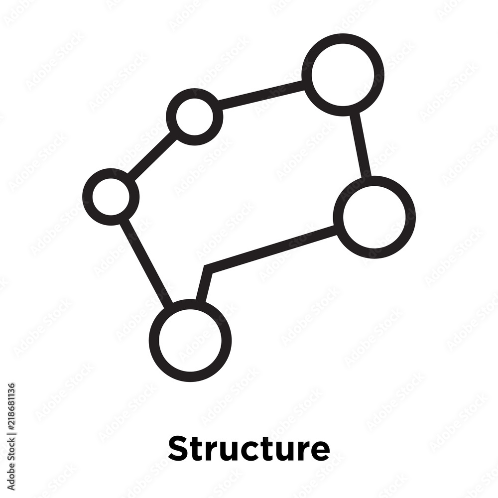 Structure icon vector isolated on white background, Structure sign