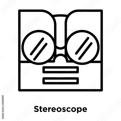 stereoscope icon isolated on white background. Modern and editable stereoscope icon. Simple icons vector illustration.