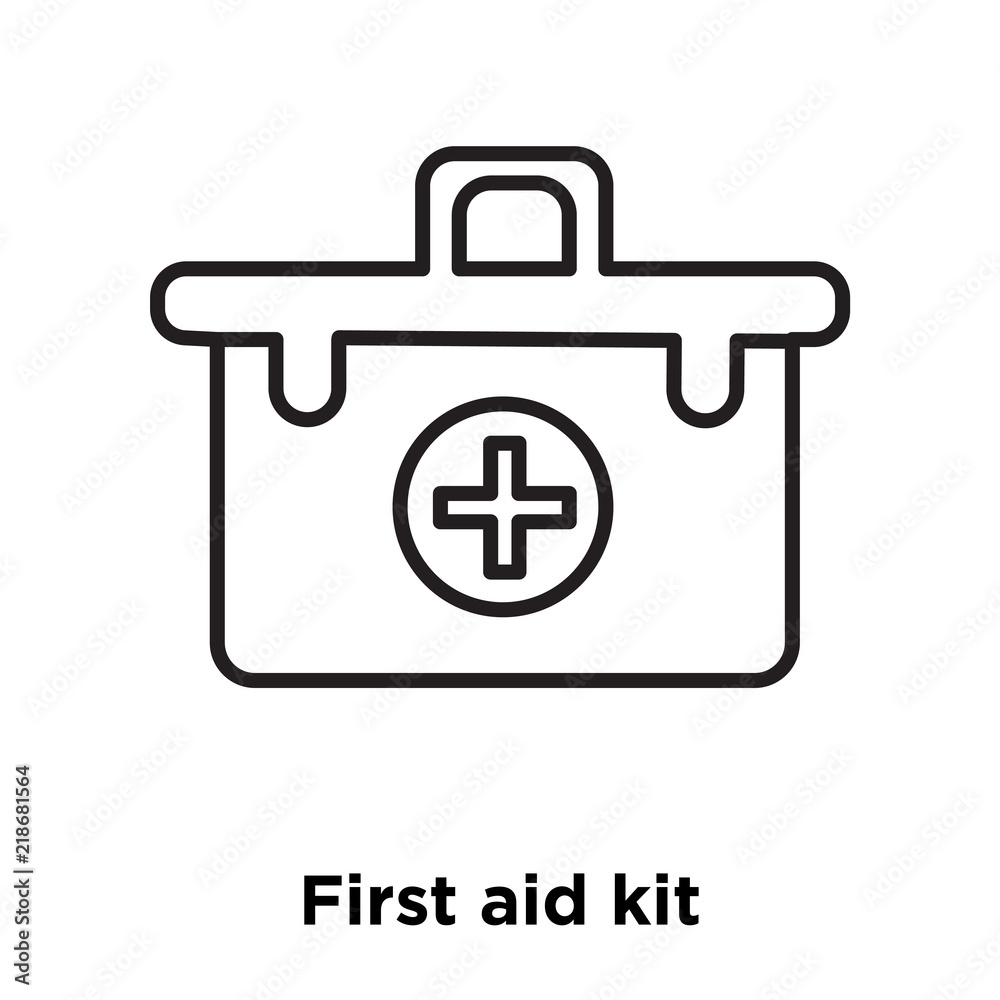 first aid kit icon isolated on white background. Simple and editable first aid kit icons. Modern icon vector illustration. first aid kit icon isolated on white background. Simple and editable first aid kit icons. Modern icon vector illustration.
