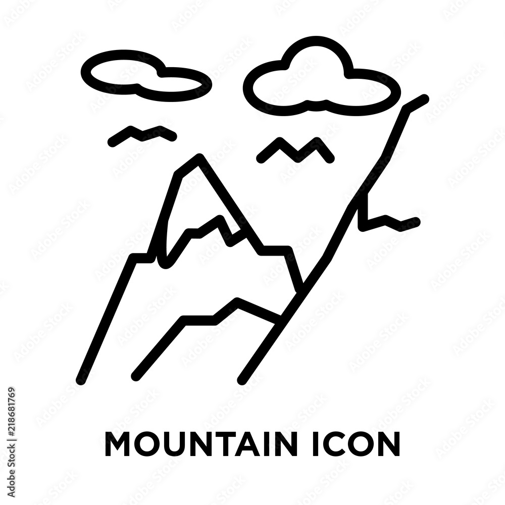 mountain icon on white background. Modern icons vector illustration. Trendy mountain icons mountain icon on white background. Modern icons vector illustration. Trendy mountain icons