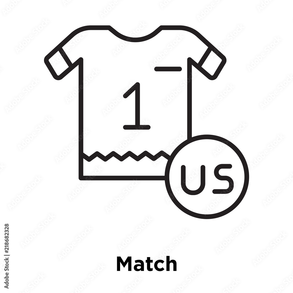 match icon isolated on white background. Simple and editable match icons. Modern icon vector illustration. match icon isolated on white background. Simple and editable match icons. Modern icon vector illustration.