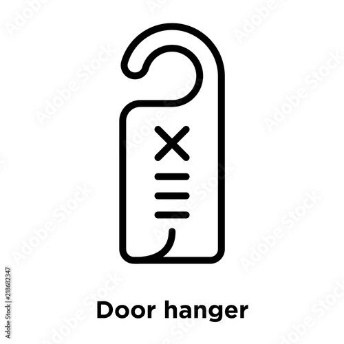 door hanger icons isolated on white background. Modern and editable door hanger icon. Simple icon vector illustration.