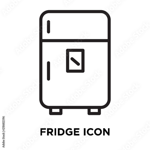 fridge icon on white background. Modern icons vector illustration. Trendy fridge icons