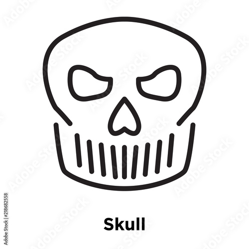 skull icons isolated on white background. Modern and editable skull icon. Simple icon vector illustration.