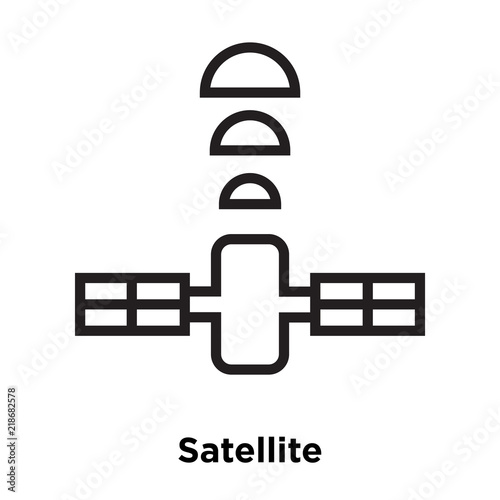 Satellite icon vector isolated on white background, Satellite sign