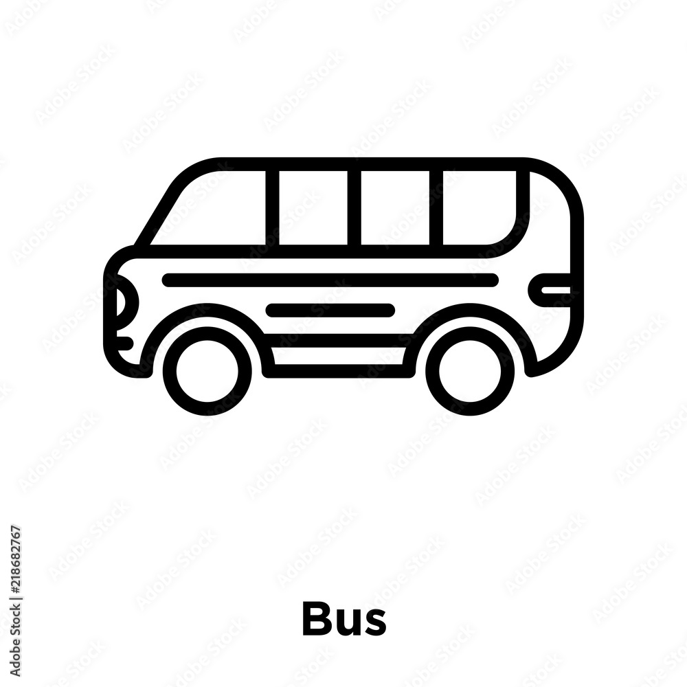 bus icons isolated on white background. Modern and editable bus icon. Simple icon vector illustration.