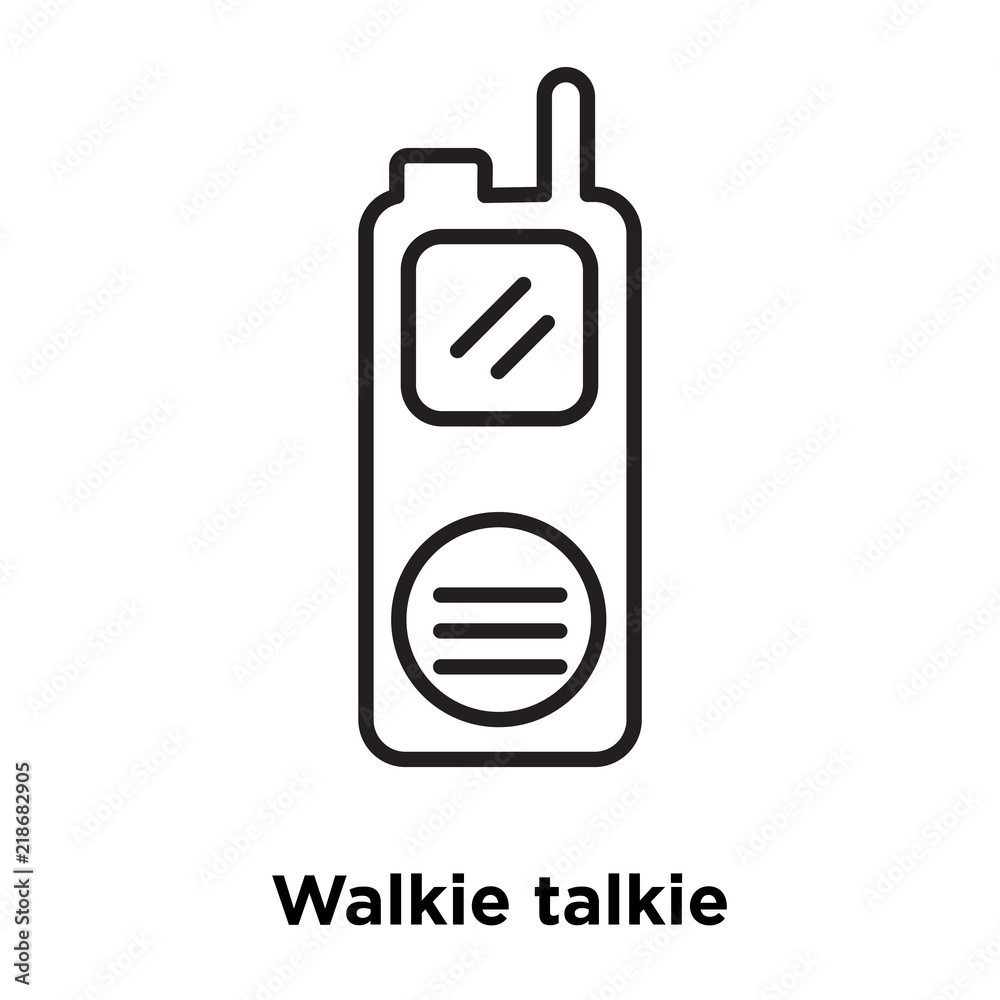 walkie talkie icon isolated on white background. Simple and editable walkie talkie icons. Modern icon vector illustration. walkie talkie icon isolated on white background. Simple and editable walkie talkie icons. Modern icon vector illustration.