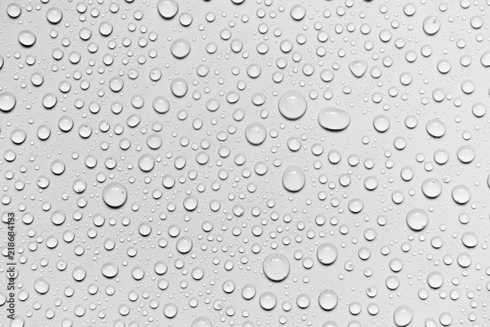 Water drops on white background, for design and advertising Water drops on white background, for design and advertising