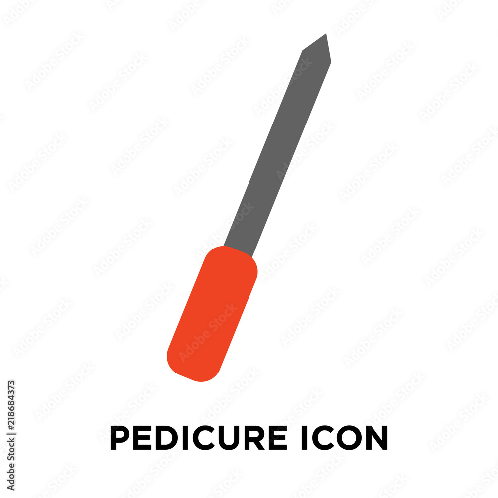 Pedicure icon vector isolated on white background, Pedicure sign Pedicure icon vector isolated on white background, Pedicure sign