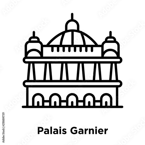 palais garnier icon isolated on white background. Modern and editable palais garnier icon. Simple icons vector illustration.