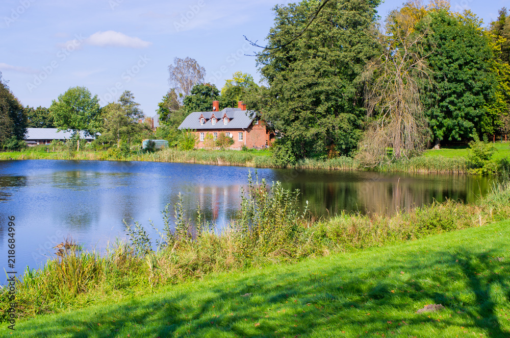 Museum area in Bialowieza National Park, Poland