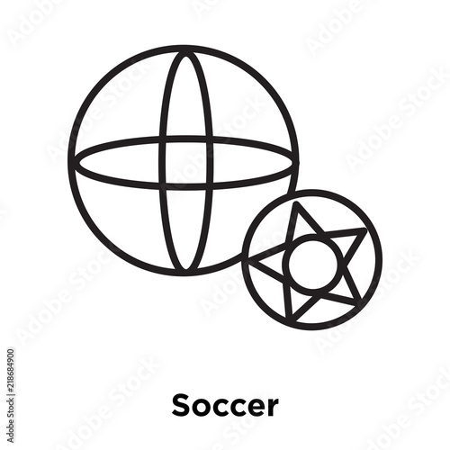 soccer icon isolated on white background. Simple and editable soccer icons. Modern icon vector illustration.