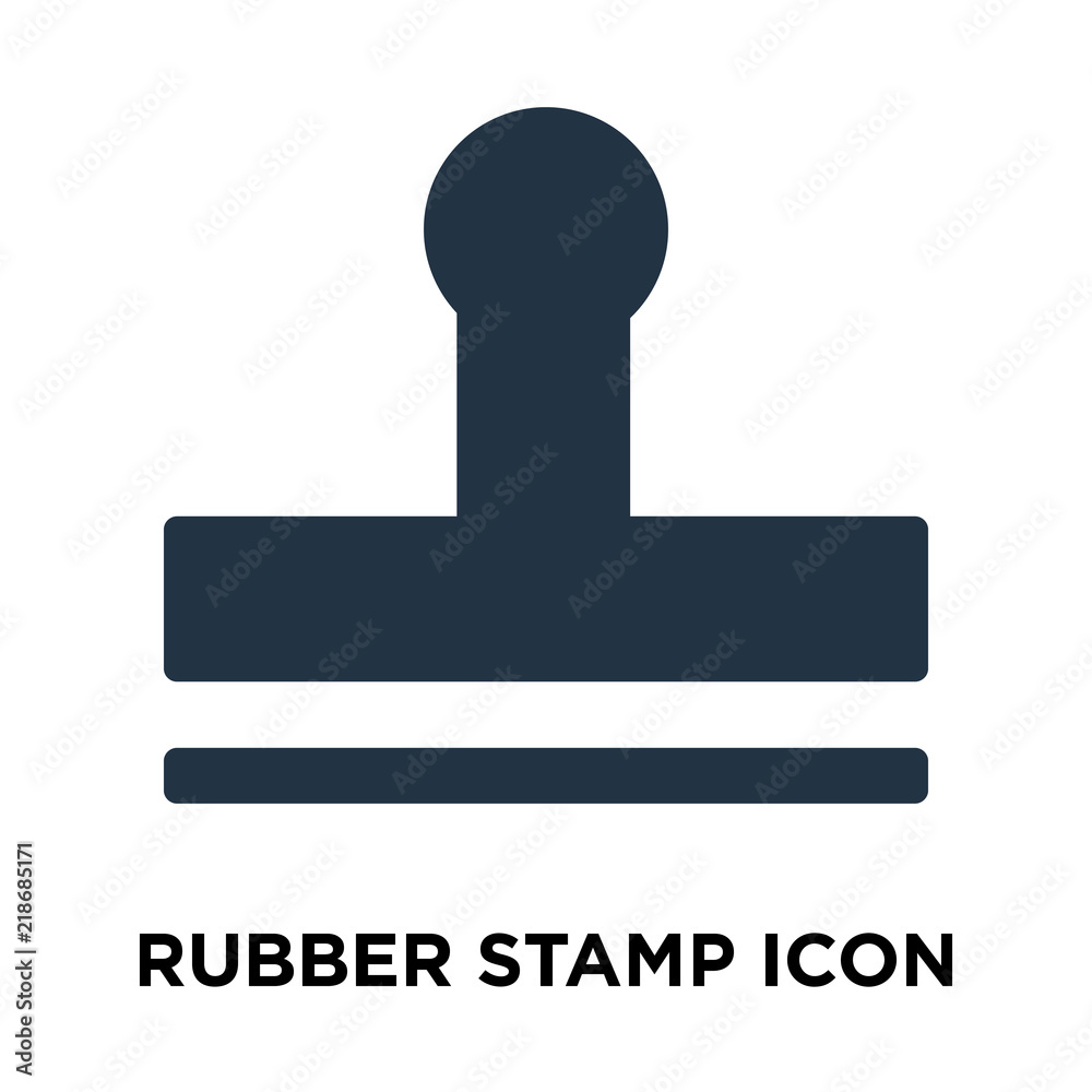 Rubber stamp icon vector isolated on white background, Rubber stamp sign Rubber stamp icon vector isolated on white background, Rubber stamp sign