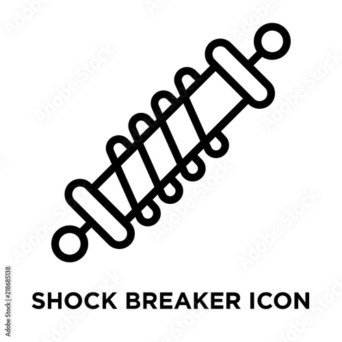 shock breaker icon on white background. Modern icons vector illustration. Trendy shock breaker icons