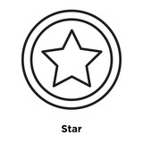 star icon isolated on white background. Simple and editable star icons. Modern icon vector illustration.