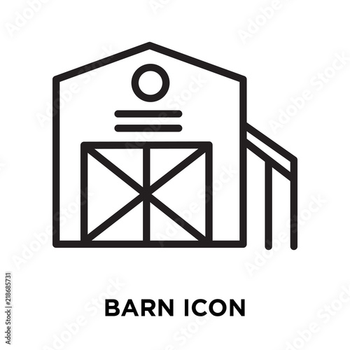 barn icon on white background. Modern icons vector illustration. Trendy barn icons