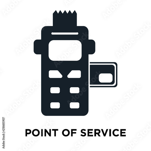 point of service icon on white background. Modern icons vector illustration. Trendy point of service icons