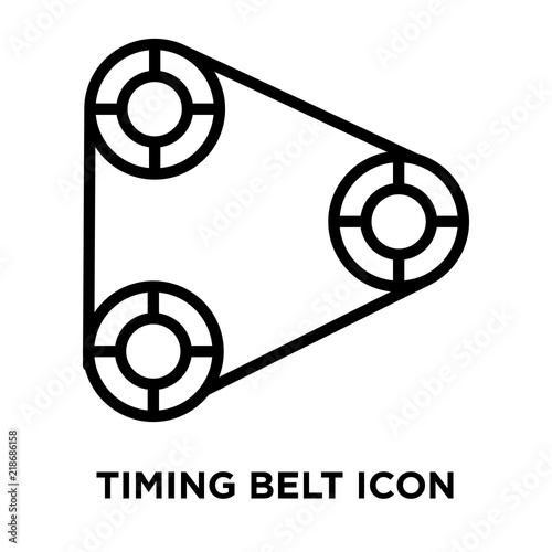 timing belt icon on white background. Modern icons vector illustration. Trendy timing belt icons