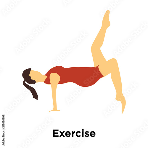 exercise icon isolated on white background. Simple and editable exercise icons. Modern icon vector illustration.