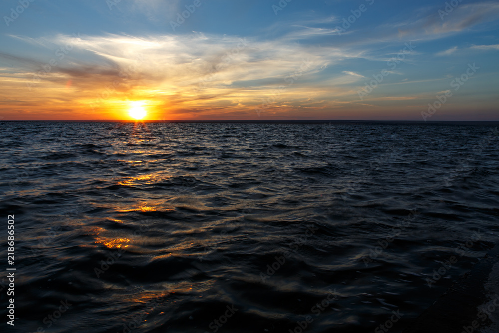 Obraz premium Black sea sunset lanscape