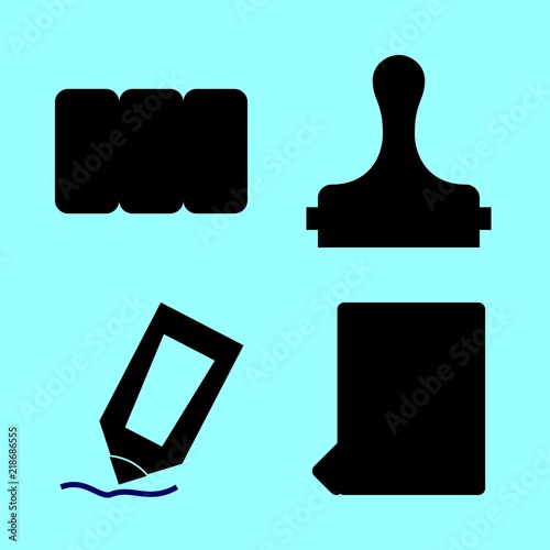 folder vector icons set. paper work, folders, publishing company logo and file in this set