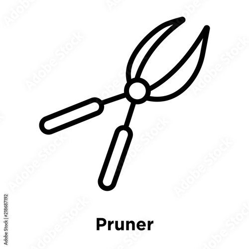pruner icon isolated on white background. Modern and editable pruner icon. Simple icons vector illustration.