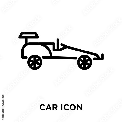 car icon on white background. Modern icons vector illustration. Trendy car icons