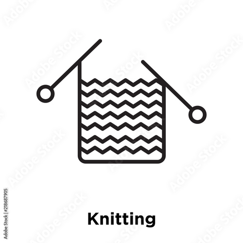 knitting icon isolated on white background. Simple and editable knitting icons. Modern icon vector illustration.