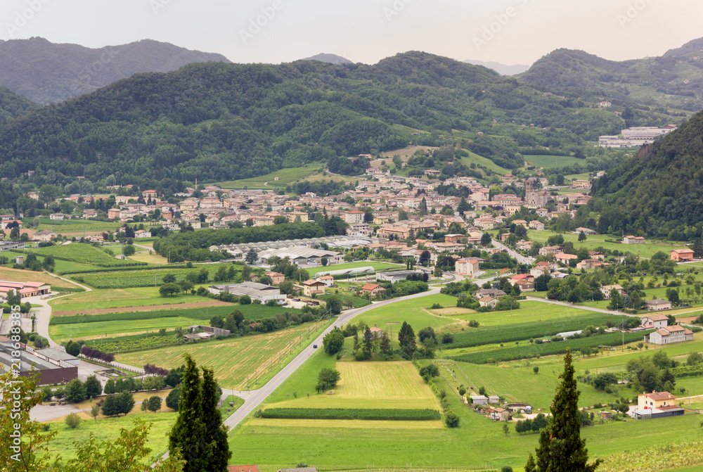 Follina Village in the Prosecco Wine Region, Italy