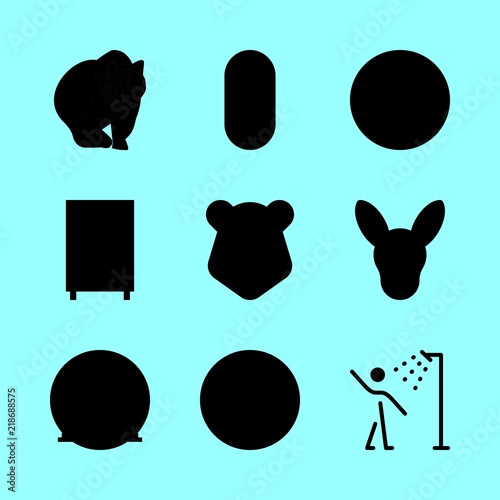 mother icons set. studio, grass, trimester and single graphic works