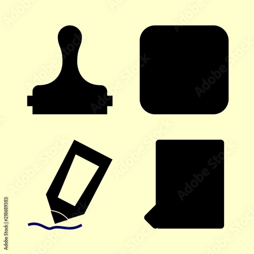 folder vector icons set. music file, file, publishing company logo and paper work in this set