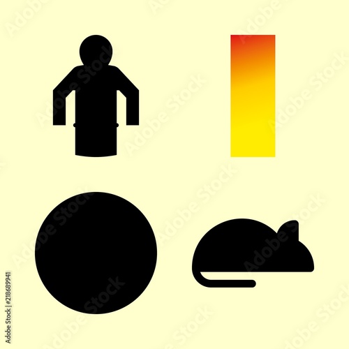 nature icons set. minus, food, snowflake and jacket graphic works