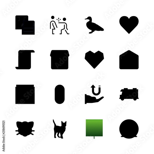 family vector icons set. green world, marriage, school bag for boys and rv in this set