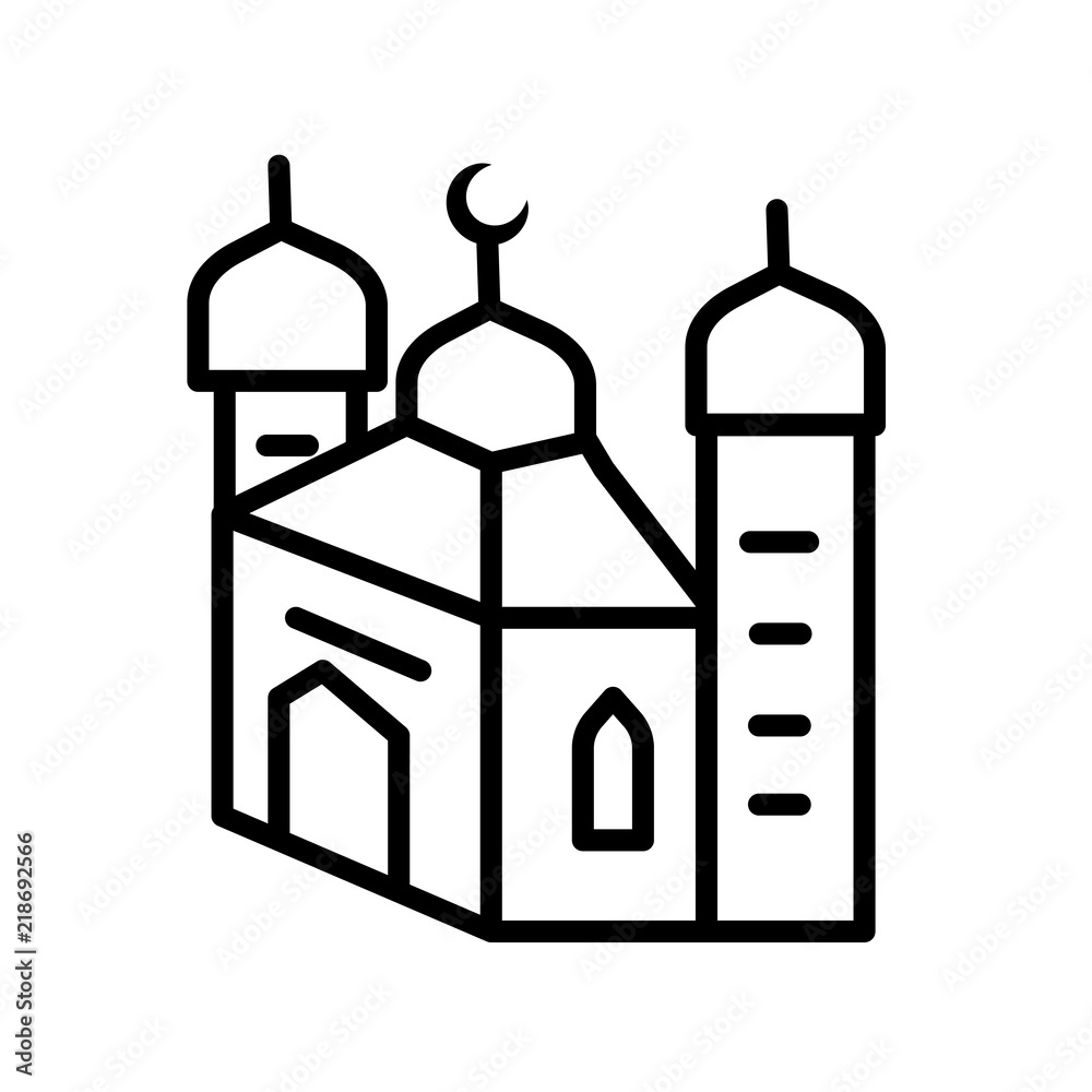 mosque icon on white background. Modern icons vector illustration. Trendy mosque icons mosque icon on white background. Modern icons vector illustration. Trendy mosque icons