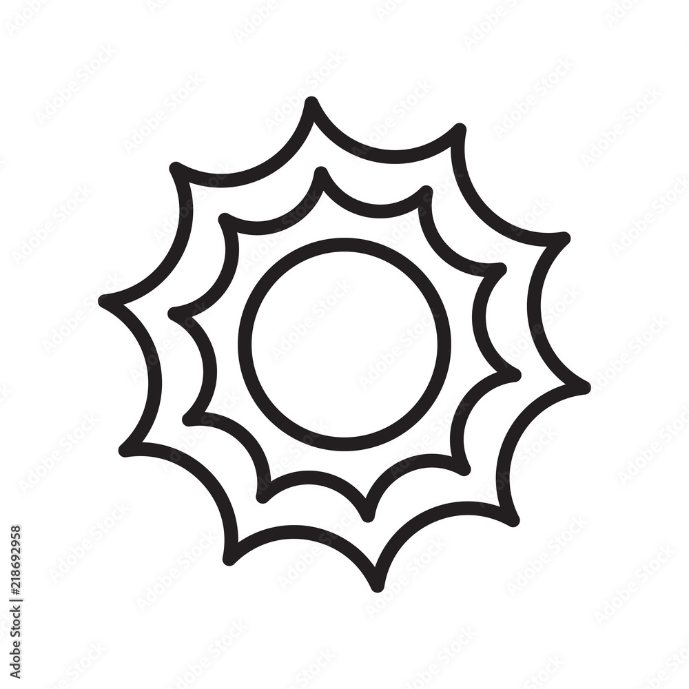 Sun icon vector isolated on white background, Sun sign Sun icon vector isolated on white background, Sun sign