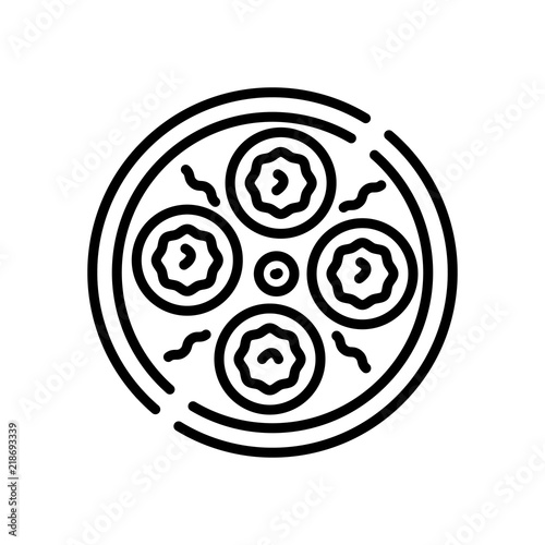 dim sum icon isolated on white background. Modern and editable dim sum icon. Simple icons vector illustration.