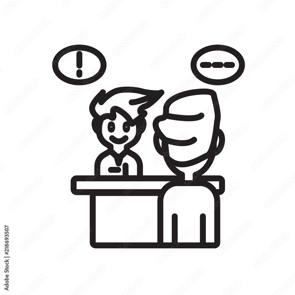 Interview icon vector isolated on white background, Interview sign Interview icon vector isolated on white background, Interview sign