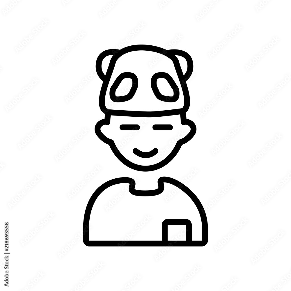 Kid icon vector isolated on white background, Kid sign Kid icon vector isolated on white background, Kid sign