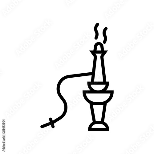 hookah icon on white background. Modern icons vector illustration. Trendy hookah icons