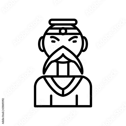 emperor icon isolated on white background. Modern and editable emperor icon. Simple icons vector illustration.