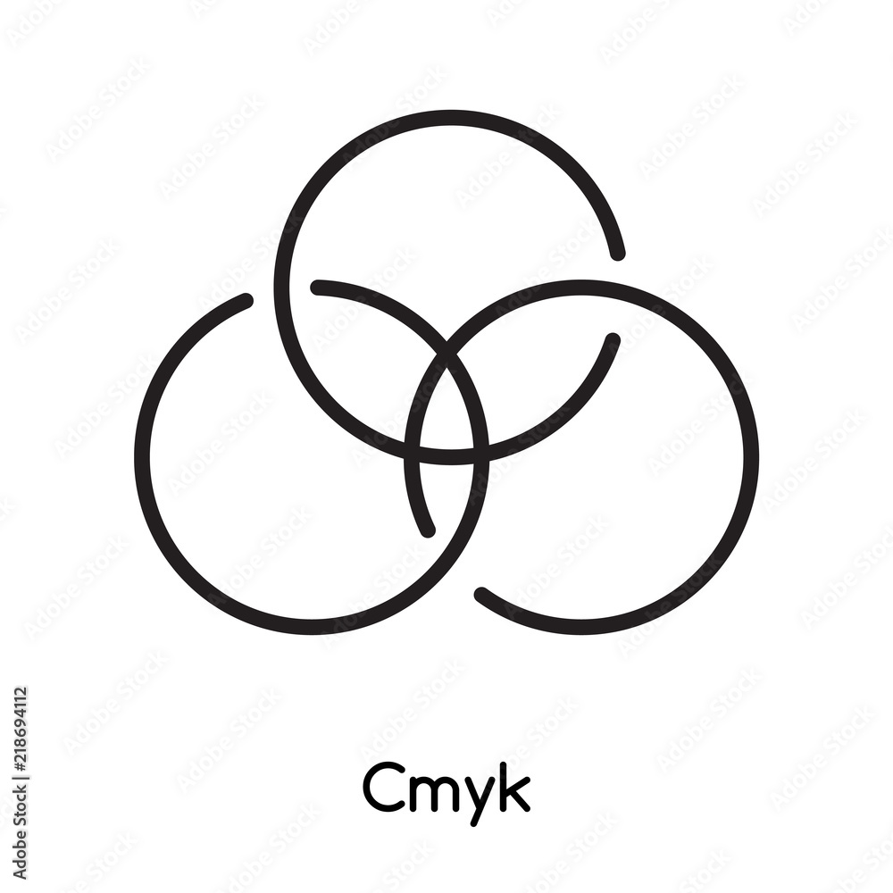 Cmyk icon vector isolated on white background, Cmyk sign , line or linear design elements in outline style Cmyk icon vector isolated on white background, Cmyk sign , line or linear design elements in outline style