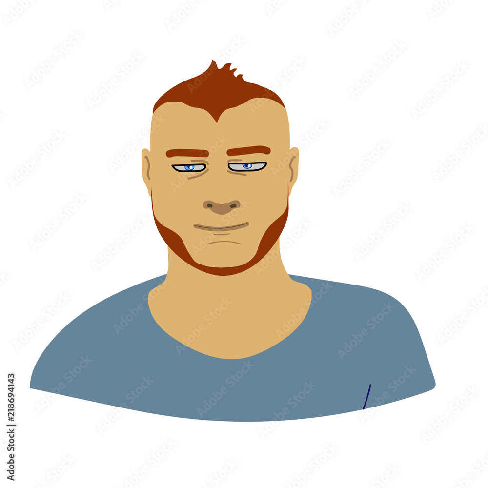 Man face icon vector illustration graphic design, man avatar icon Man face icon vector illustration graphic design, man avatar icon