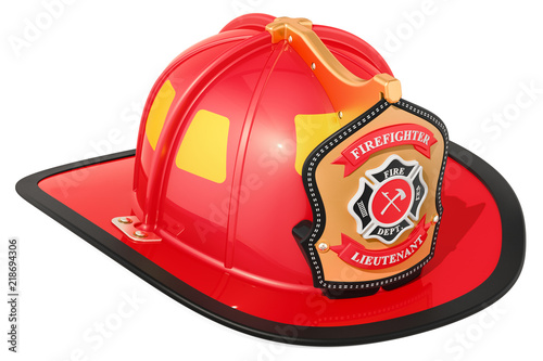 Firefighter Helmet, 3D rendering