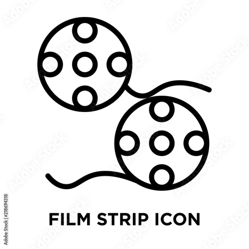 film strip icons isolated on white background. Modern and editable film strip icon. Simple icon vector illustration.