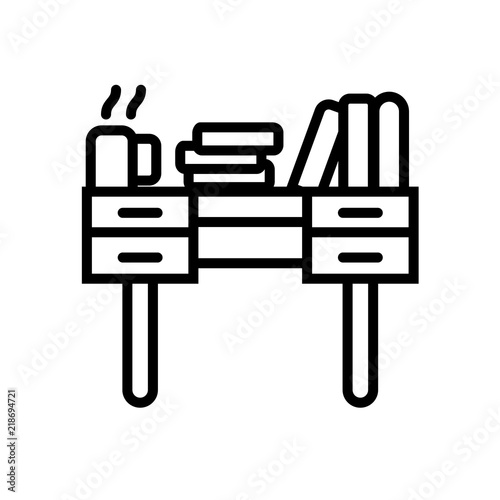 bookshelf icon isolated on white background. Modern and editable bookshelf icon. Simple icons vector illustration.