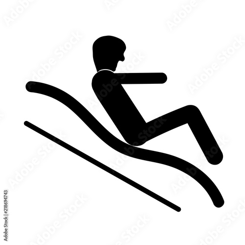 Winter Games icon vector isolated on white background, Winter Games sign