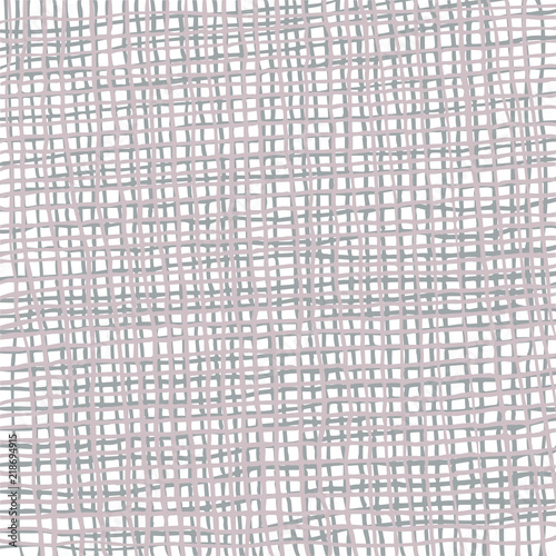 Burlap background. Hand-drawn burlap fabric. Vector drawing.