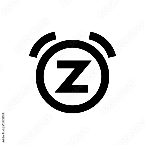 bell snooze icon. Element of web icon for mobile concept and web apps. Thin line bell snooze icon can be used for web and mobile