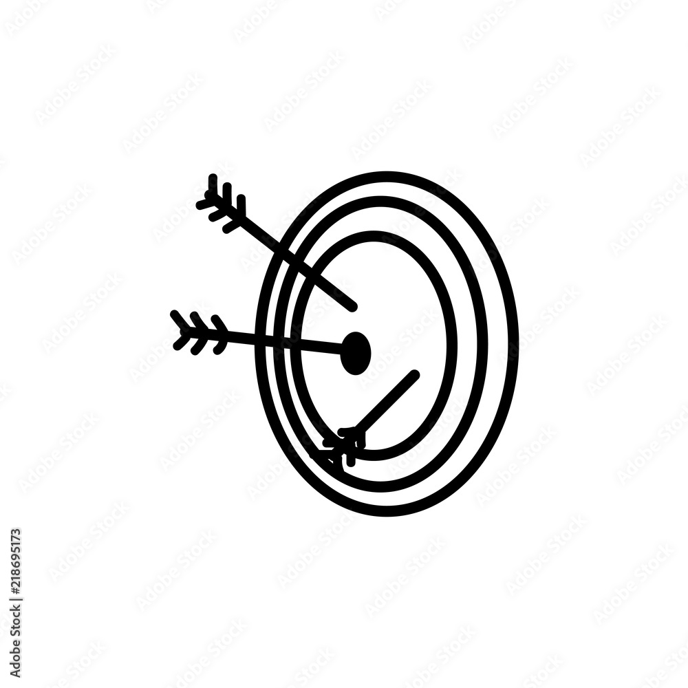 Target icon vector isolated on white background, Target sign Target icon vector isolated on white background, Target sign