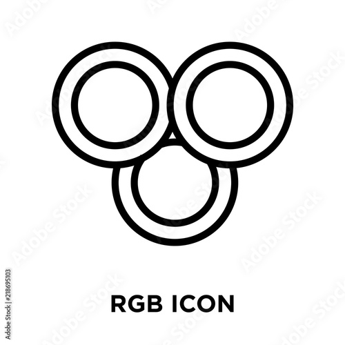 rgb icons isolated on white background. Modern and editable rgb icon. Simple icon vector illustration.